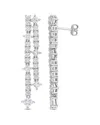 Rina Limor Silver 5.78 Ct. Tw. Lab-grown Sapphire Earrings