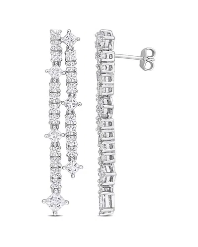 RINA LIMOR RINA LIMOR SILVER 5.78 CT. TW. LAB-GROWN SAPPHIRE EARRINGS