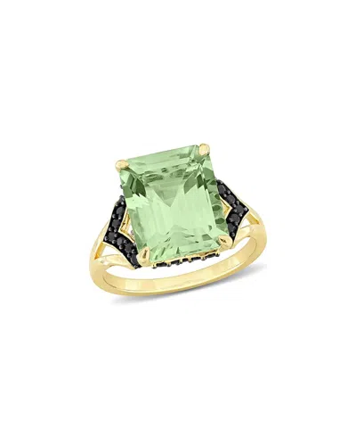 Rina Limor Silver 5.82 Ct. Tw. Green Quartz & Sapphire & Ring