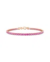 Rina Limor Silver 6.12 Ct. Tw. Lab-grown Sapphire Bracelet