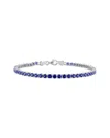 Rina Limor Silver 6.12 Ct. Tw. Lab-grown Sapphire Bracelet