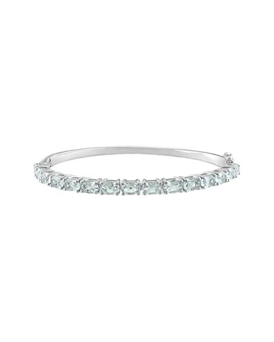 Rina Limor Silver 6.30 Ct. Tw. Aquamarine Bangle Bracelet