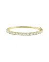 Rina Limor Silver 6.30 Ct. Tw. Aquamarine Bangle Bracelet