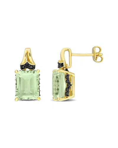 Rina Limor Silver 6.87 Ct. Tw. Sapphire & Green Quartz Earrings
