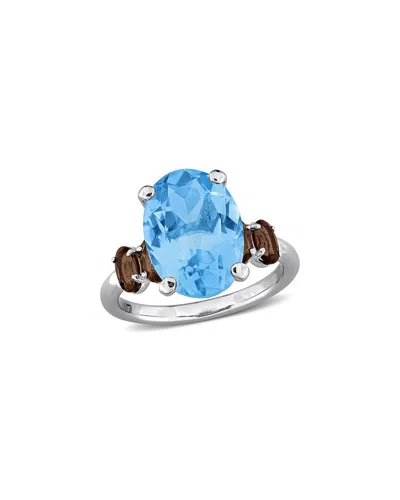 RINA LIMOR RINA LIMOR SILVER 8.33 CT. TW. TOPAZ & QUARTZ RING