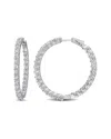 Rina Limor Silver 8.40 Ct. Tw. Lab-grown Sapphire Earrings