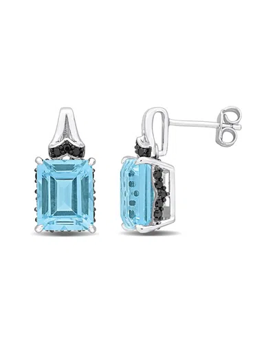 RINA LIMOR RINA LIMOR SILVER 8.67 CT. TW. SAPPHIRE & TOPAZ - SKY EARRINGS