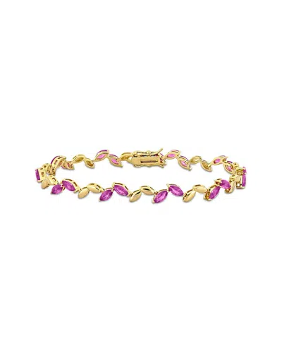Rina Limor Silver 9.50 Ct. Tw. Lab-grown Sapphire Bracelet