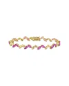 Rina Limor Silver 9.50 Ct. Tw. Lab-grown Sapphire Bracelet