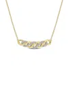 Rina Limor Vermeil 0.15 Ct. Tw. Diamond Link Necklace