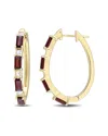 Rina Limor Vermeil 2.96 Ct. Tw. Gemstone Clip-on Earrings