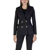 Rinascimento Black Polyester Blazer In Black