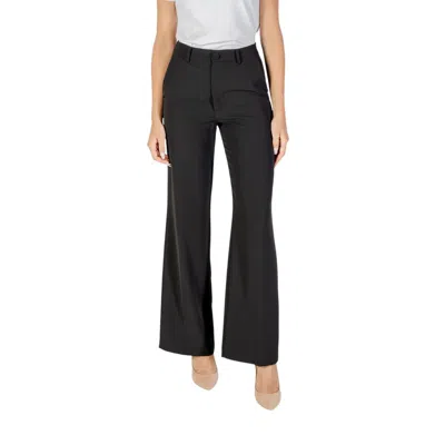 Rinascimento Black Polyester Casual Trousers In Purple