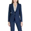 Rinascimento Blue Polyester Blazer In Multi