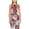 Rinascimento Bordeaux Polyester Tank Top In Multi