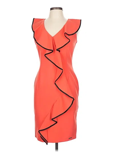 Rinascimento Cocktail Dress In Orange