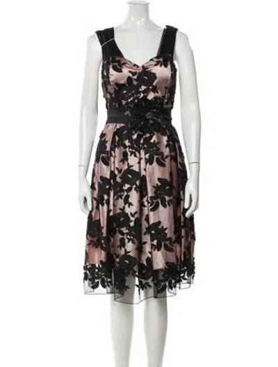 Pre-owned Rinascimento Floral Print Knee-length Dress In Multicolor