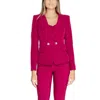 Rinascimento Fuchsia Polyester Blazer In Pink