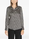 Rinascimento Geometric-pattern Shirt In Black