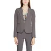 Rinascimento Gray Polyester Blazer In Gray