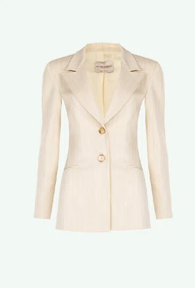 Rinascimento Grey Jacket Woman Beige Light In Neutral