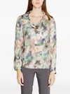 Rinascimento Green Polyester Blouse In Multi