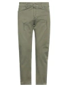 Rinascimento Man Pants Military Green Size Xs Cotton, Elastane