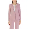 Rinascimento Multicolor Polyester Blazer In Pink