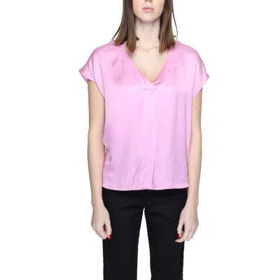 Rinascimento Multicolor Viscose Shirt In Pink
