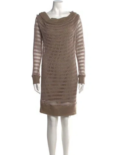 Pre-owned Rinascimento Nylon Patterned Sweater In Neutrals
