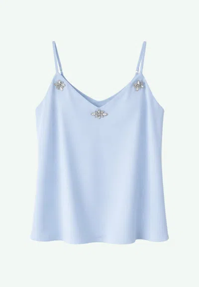 Rinascimento Top With Straps Woman Blue In Other