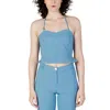 Rinascimento Turquoise Polyester Tops & T-shirt