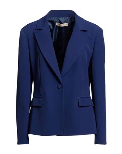 Rinascimento Woman Blazer Blue Size M Polyester, Elastane