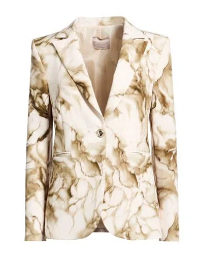 Rinascimento Woman Blazer Military Green Size S Polyester, Elastane In Multi