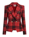 Rinascimento Woman Blazer Red Size L Polyester, Elastane In Red