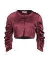 Rinascimento Woman Jacket Burgundy Size M Polyester, Elastane In Red