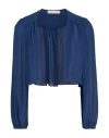 Rinascimento Woman Jacket Navy Size S Polyester In Blue