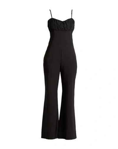 Rinascimento Woman Jumpsuit Black Size Xl Polyester, Elastane