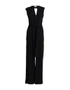 Rinascimento Woman Jumpsuit Black Size Xl Polyester, Elastane