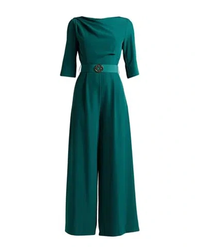 Rinascimento Woman Jumpsuit Dark Green Size Xs Polyester, Elastane