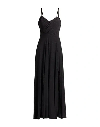 Rinascimento Woman Maxi Dress Black Size Xl Polyester, Elastane