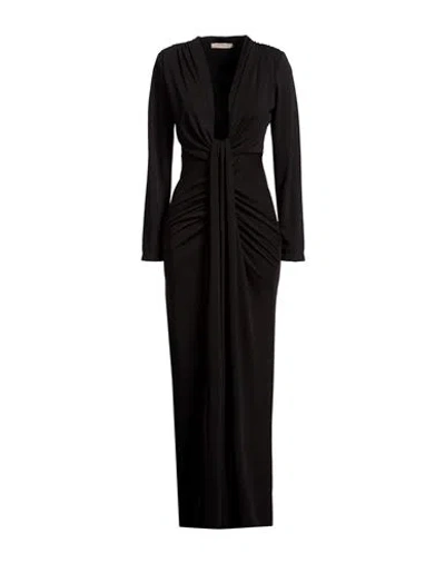 Rinascimento Woman Maxi Dress Black Size Xl Polyester, Elastane
