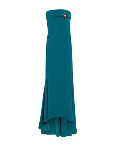 Rinascimento Woman Maxi Dress Deep Teal Size Xl Polyester, Elastane In Green
