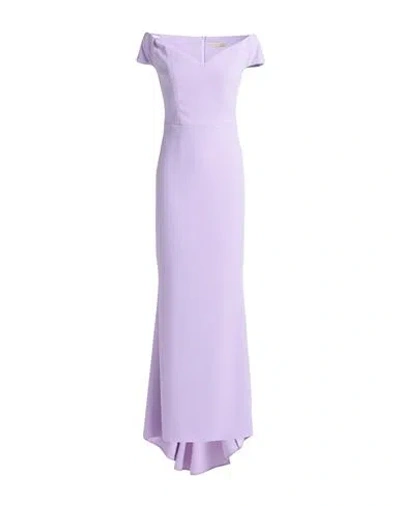 Rinascimento Woman Maxi Dress Lilac Size Xs Polyester, Elastane In Purple