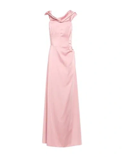 Rinascimento Woman Maxi Dress Pink Size M Polyester, Elastane