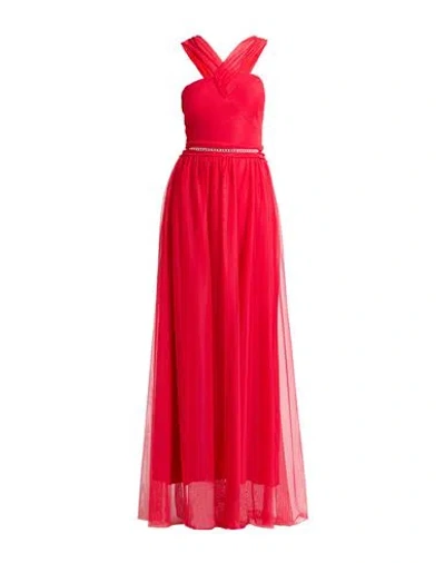 Rinascimento Woman Maxi Dress Red Size M Polyester