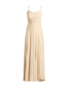 Rinascimento Woman Maxi Dress Sand Size M Polyester, Elastane In Sand