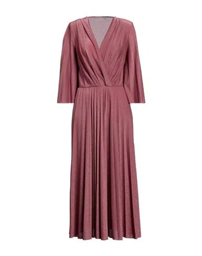 Rinascimento Woman Midi Dress Antique Rose Size S Viscose, Polyester, Elastane In Pink