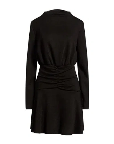Rinascimento Woman Midi Dress Dark Brown Size M Polyester, Viscose, Elastane In Multi