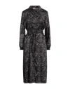 Rinascimento Woman Midi Dress Black Size S Viscose In Black